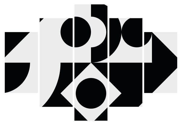 Kép - Geometriai absztrakció N⁰1 (150x105 cm)