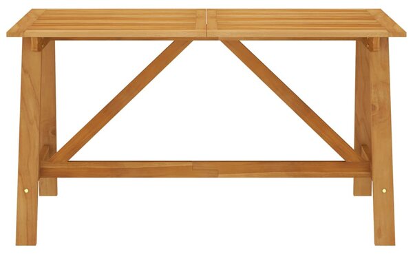 Tömör akácfa kerti étkezőasztal 140 x 70 x 73,5 cm