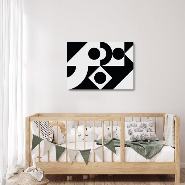 Üveg kép - Geometriai absztrakció N⁰1 (70x50 cm)
