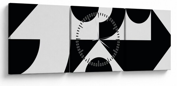 Kép - Geometriai absztrakció N⁰1 (órával) (90x30 cm)