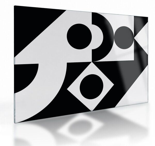 Üveg kép - Geometriai absztrakció N⁰1 (70x50 cm)