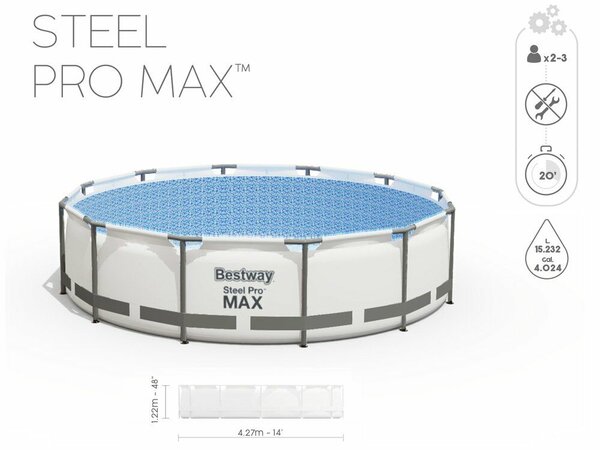 Bestway Steel Pro Max Családi Medence - 427x122cm