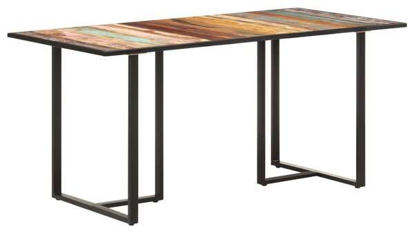 Tömör újrahasznosított fa étkezőasztal 160 cm