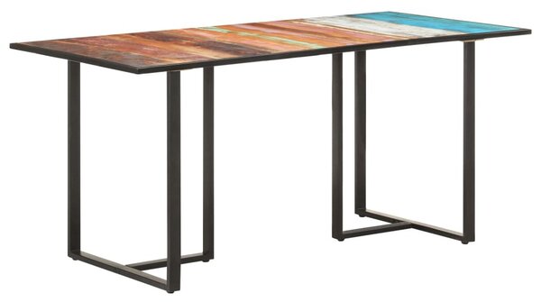 Tömör újrahasznosított fa étkezőasztal 160 cm
