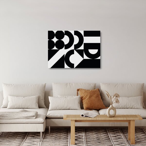 Üveg kép - Geometriai absztrakció N⁰2 (70x50 cm)