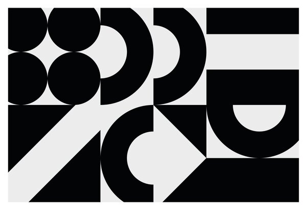 Kép - Geometriai absztrakció N⁰2 (90x60 cm)