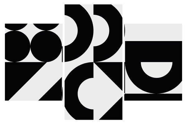 Kép - Geometriai absztrakció N⁰2 (90x60 cm)