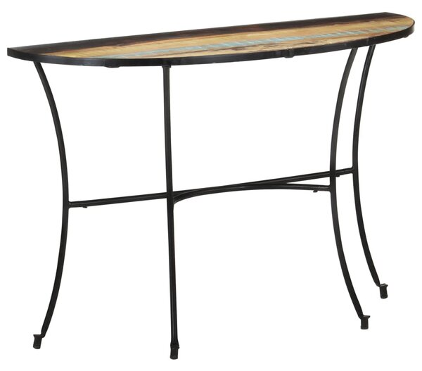 Tömör újrahasznosított fa kisasztal 110 x 40 x 77 cm
