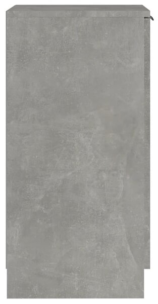 Betonszürke szerelt fa cipőszekrény 30x35x70 cm
