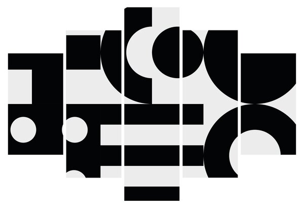 Kép - Geometriai absztrakció N⁰3 (150x105 cm)