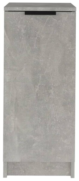 Betonszürke szerelt fa cipőszekrény 30x35x70 cm