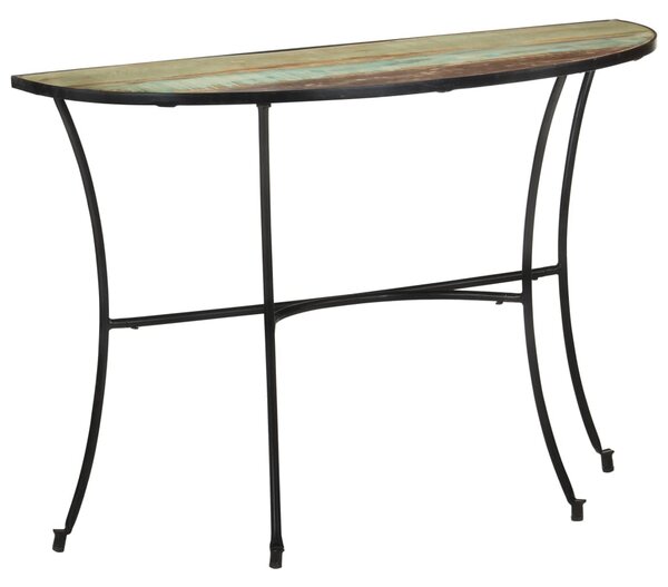 Tömör újrahasznosított fa kisasztal 110 x 40 x 77 cm
