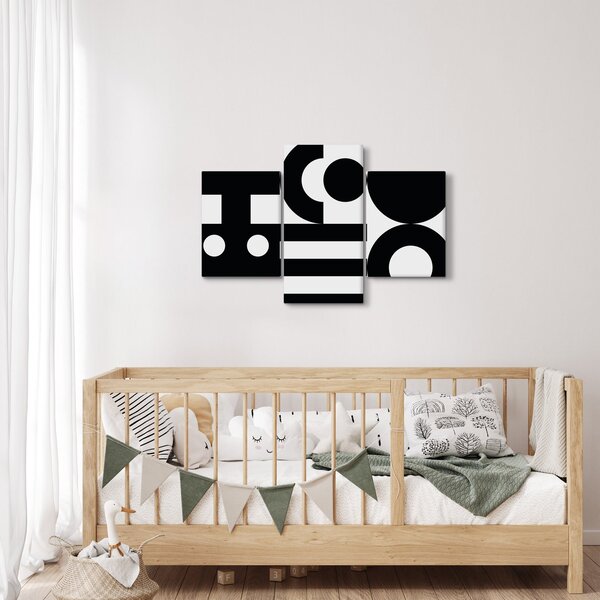 Kép - Geometriai absztrakció N⁰3 (90x60 cm)