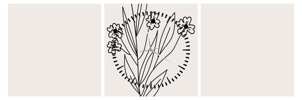 Kép - Mező Virág N⁰1 (órával) (90x30 cm)
