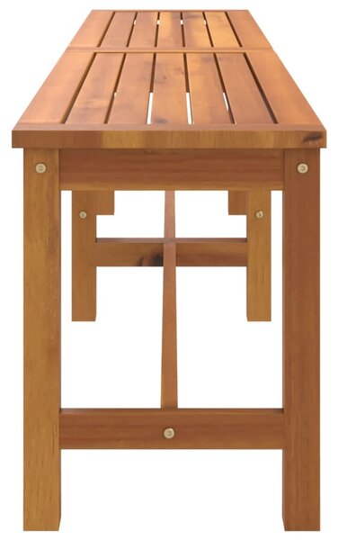 Tömör akácfa kerti pad 180 x 35 x 45 cm