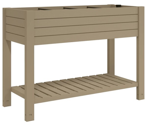 Világosbarna polipropilén magaságyás 110x45x79 cm