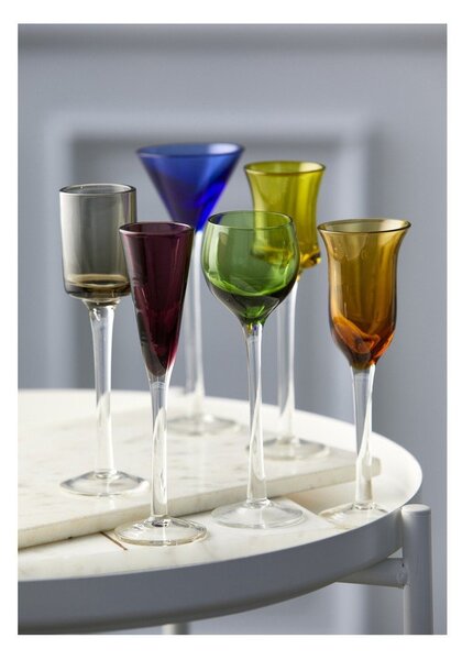 Röviditalos pohár szett 6 db-os 50 ml – Lyngby Glas