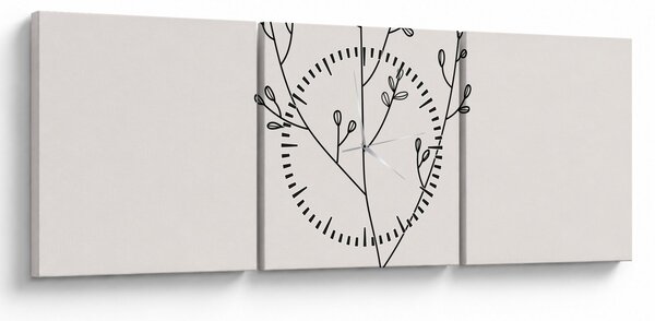 Kép - N⁰3 rét virága (órával) (90x30 cm)