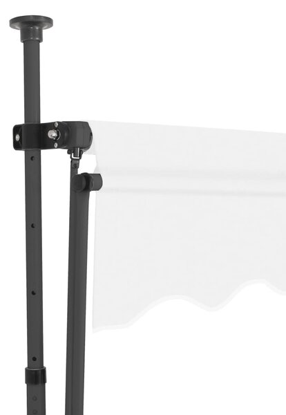 Krémszínű kézzel kihúzható LED-es napellenző 350 cm