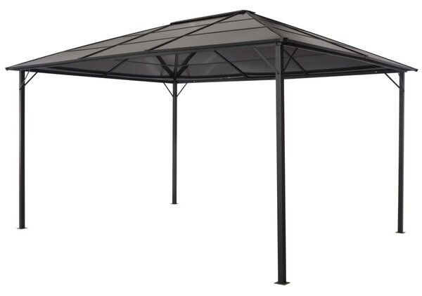 Fekete pavilon alumínium tetővel 4 x 3 x 2,6 m