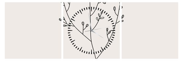 Kép - N⁰3 rét virága (órával) (90x30 cm)