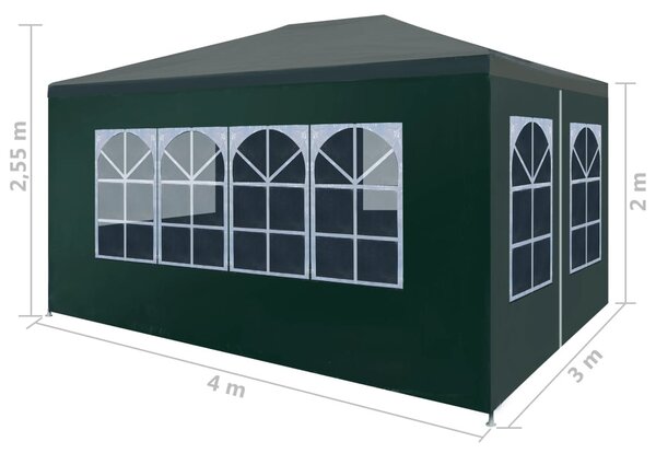 Zöld partisátor 3 x 4 m