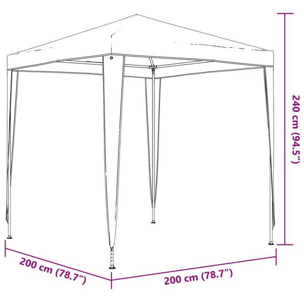 Kék rendezvénysátor 2 x 2 m