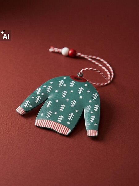 Sinsay - Karácsonyi fenyő díszek pulóver formában 2 pack - többszínű