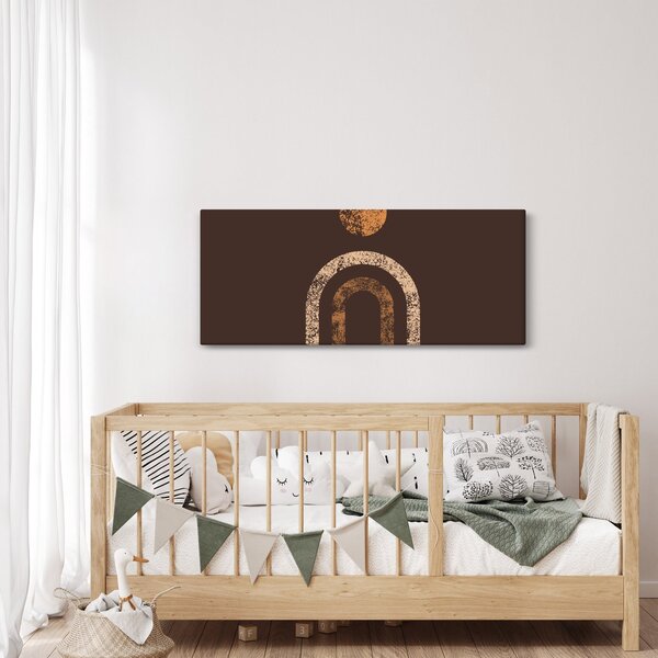 Kép - Narancssárga ívek N⁰1 (120x50 cm)