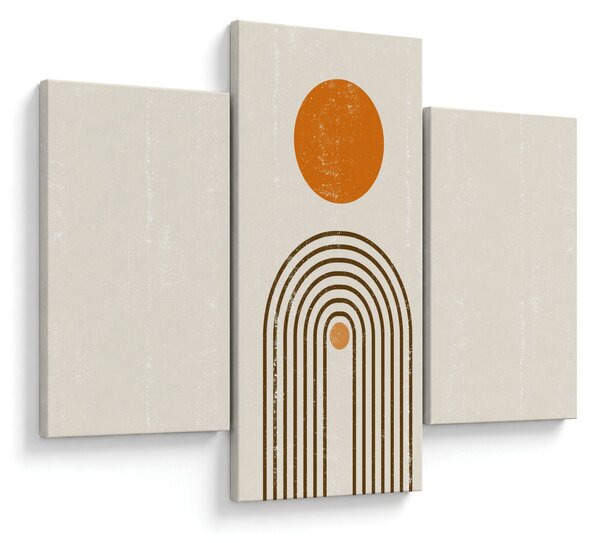 Kép - Barna ívek (90x60 cm)