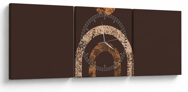 Kép - Narancssárga ívek N⁰1 (órával) (90x30 cm)