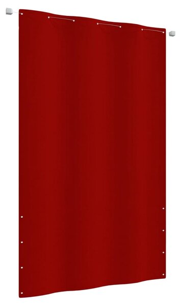 Piros oxford-szövet erkélyparaván 140 x 240 cm