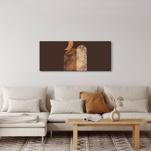 Kép - Narancssárga ívek N⁰2 (120x50 cm)
