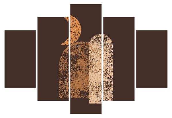Kép - Narancssárga ívek N⁰2 (150x105 cm)