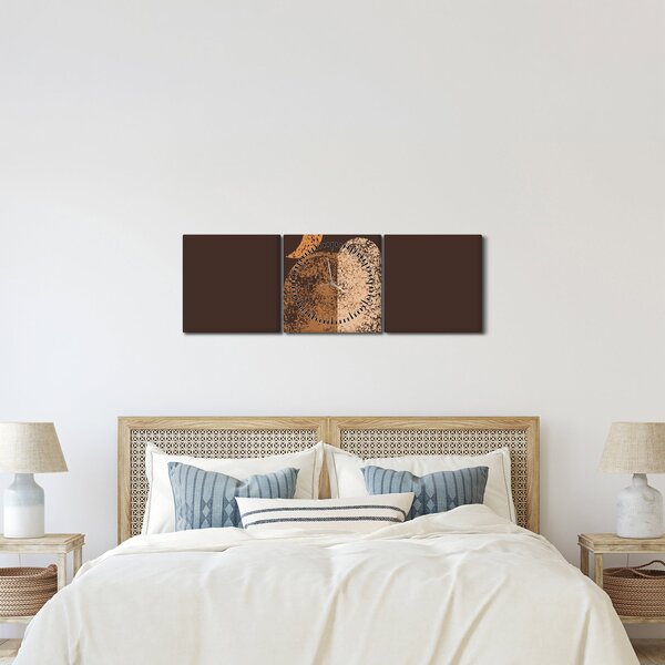 Kép - Narancssárga ívek N⁰2 (órával) (90x30 cm)