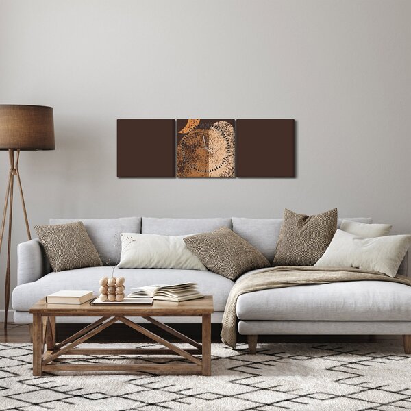 Kép - Narancssárga ívek N⁰2 (órával) (90x30 cm)