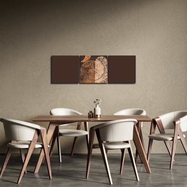 Kép - Narancssárga ívek N⁰2 (órával) (90x30 cm)