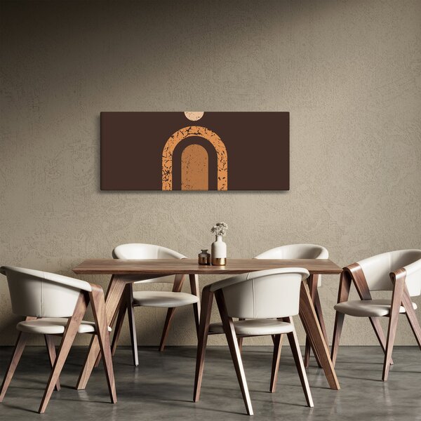 Kép - Narancssárga ívek N⁰3 (120x50 cm)