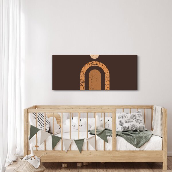 Kép - Narancssárga ívek N⁰3 (120x50 cm)