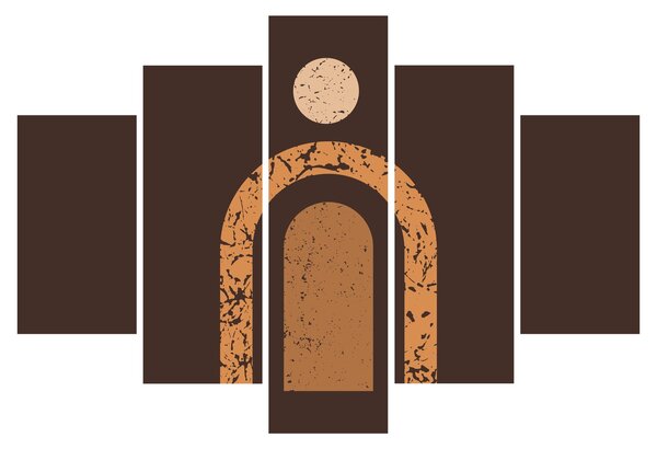 Kép - Narancssárga ívek N⁰3 (150x105 cm)