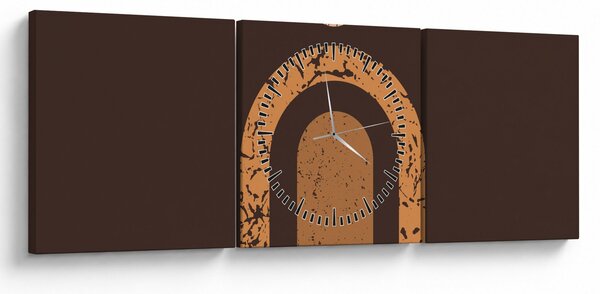 Kép - Narancssárga ívek N⁰3 (órával) (90x30 cm)