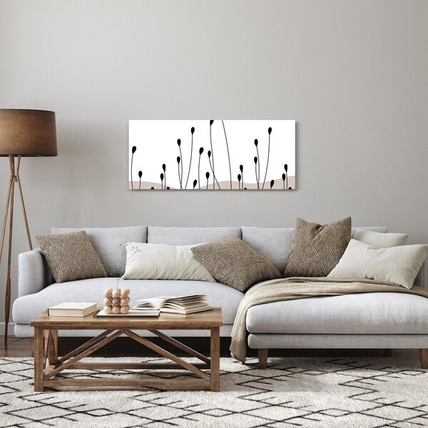 Kép - Grafikus rét N⁰1 (120x50 cm)