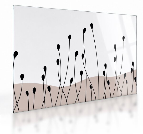 Üveg kép - Grafikus rét N⁰1 (70x50 cm)