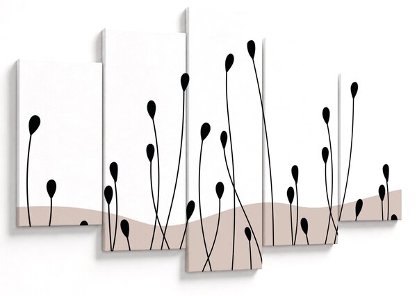 Kép - Grafikus rét N⁰1 (150x105 cm)