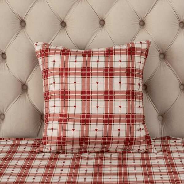 Mikroszálas párnahuzat TARTAN HEART 45x45 cm, színes
