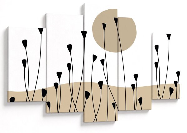 Kép - Grafikus rét N⁰2 (150x105 cm)