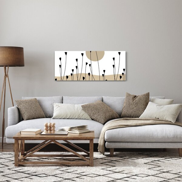 Kép - Grafikus rét N⁰2 (120x50 cm)