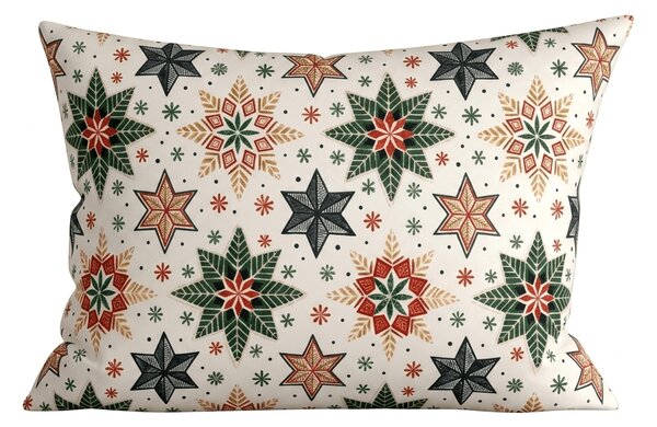 Mikroszálas párnahuzat CHRISTMAS STAR 50x70 cm, színes