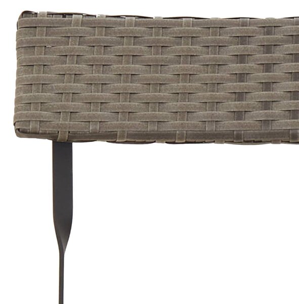 4 db szürke polyrattan összecsukható bisztrószék
