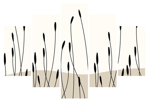 Kép - Grafikus rét N⁰3 (150x105 cm)